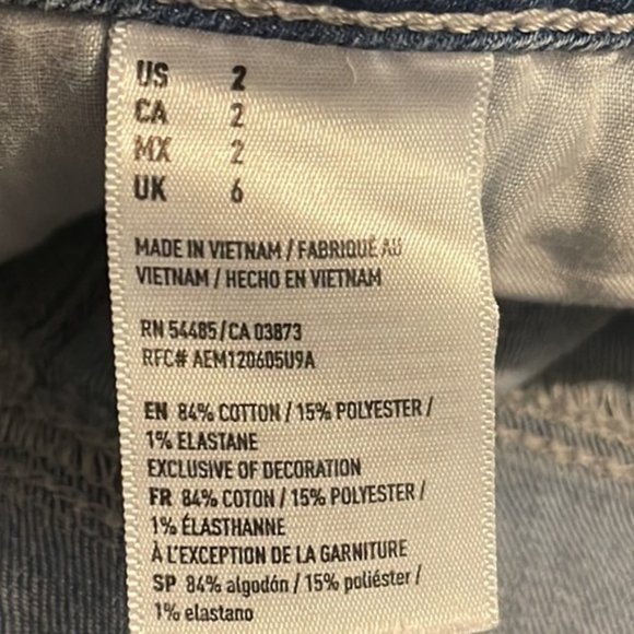 American Eagle Super Stretch Rose Embroidered Hi-Rise Shortie - Picture 9 of 10